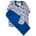 0367 Pijama Branco Robot com calça Azul  +R$ 79,00